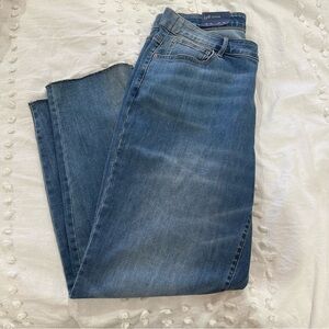 NWT J.Jill Women's Blue High Rise Full Leg Straight Denim Jeans Size 16L